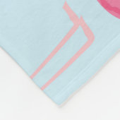 Flamingo Flock: tropische  print Fleece Deken (Hoek)