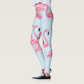 Flamingo Flock: tropische print Leggings (Links)