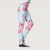 Flamingo Flock: tropische print Leggings (Rechts)