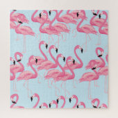 Flamingo Flock: tropische  print Legpuzzel (Verticaal)