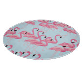 Flamingo Flock: tropische  print Snijplank (Hoek)