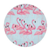 Flamingo Flock: tropische  print Snijplank (Voorkant)