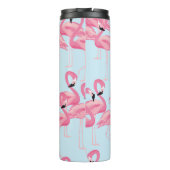 Flamingo Flock: tropische print Thermosbeker (Achterkant)