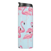 Flamingo Flock: tropische print Thermosbeker (Geroteerd rechts)