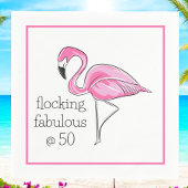 Flamingo Flocking beroemd gemaakt door Fifty Borde Servet