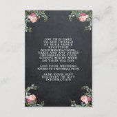 flamingo floral bruilotdetails informatiekaart informatiekaartje (Achterkant)