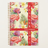Flamingo floral naadloos patroon planner (Voorkant)