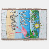 Flamingo Florida Key West Deken (Voorkant)