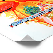 Flamingo  Florida Travel Poster (Hoek)