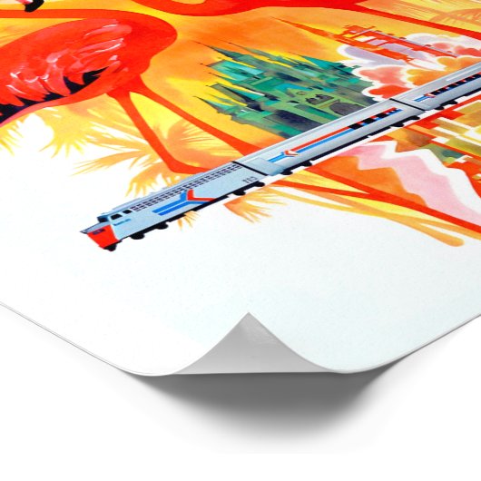 Flamingo Florida Travel Poster (Hoek)