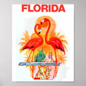 Flamingo Florida Travel Poster (Voorkant)