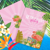 Flamingo Florida Tropical Pink Retirement Kaart