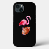 Flamingo Flower Rugby Ball Dierenvriend Gift Case-Mate iPhone Case (Achterkant)