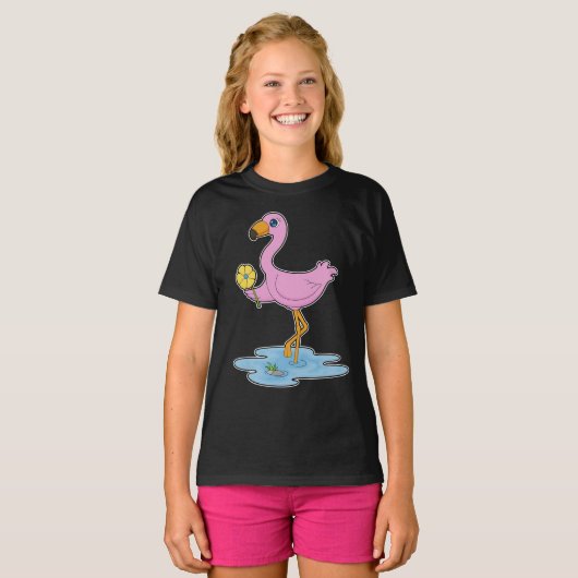 Flamingo Flower T-shirt (Voorkant volledig)