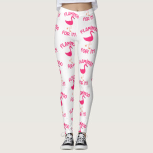Flamingo for It Tropical Bird Pattern Leggings