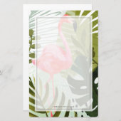 Flamingo Forest Briefpapier (Voorkant / Achterkant)