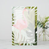Flamingo Forest Briefpapier (Staand voorkant)