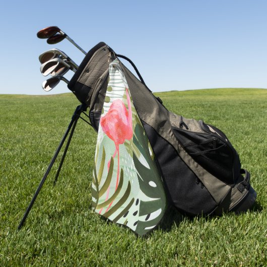 Flamingo Forest Golfhanddoek (Groen)