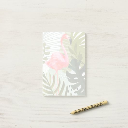 Flamingo Forest Post-it® Notes (Op bureau)