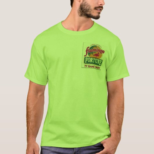 flamingo fortuin t-shirt (Voorkant)