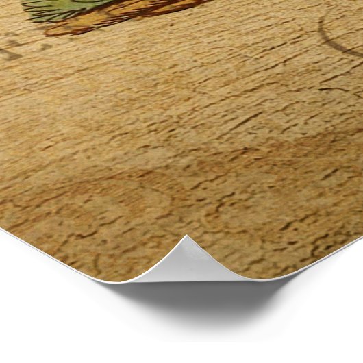 Flamingo  Frans Briefkaart Poster (Hoek)