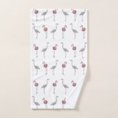 Flamingo Frenzy Badhanddoekenset Bad Handdoek (Handdoek)