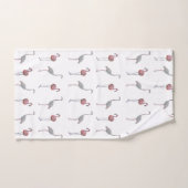 Flamingo Frenzy Badhanddoekenset Bad Handdoek (Handdoek)