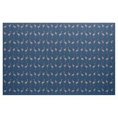 Flamingo Frenzy Fabric (Marine) Stof (Fat Quarter)