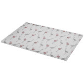 Flamingo Frenzy glazen snijplank (kies kleur) (Hoek)