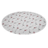 Flamingo Frenzy glazen snijplank (kies kleur) (Hoek)