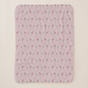 Flamingo Frenzy Sherpa Dekbed (Stoffig Roze) Deken