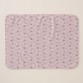 Flamingo Frenzy Sherpa Dekbed (Stoffig Roze) Deken (Voorkant (horizontaal))