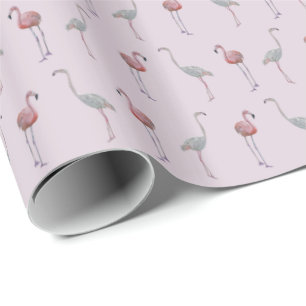 Flamingo Frenzy Wrapping Paper (robuust roze) Cadeaupapier