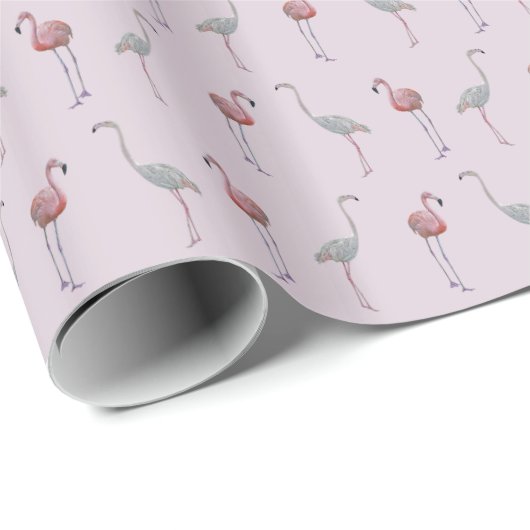 Flamingo Frenzy Wrapping Paper (robuust roze) Cadeaupapier (Rol Hoek)