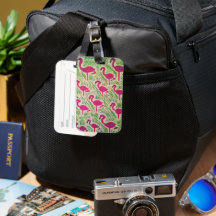 Flamingo Fun Bagage Labels