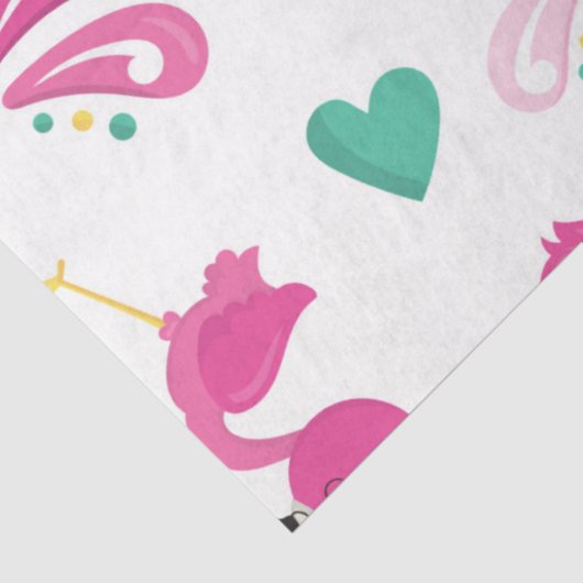 Flamingo Fun Design 2 Tissuepapier (Detail)