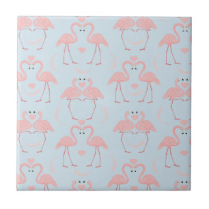Flamingo Fun Pink en Blue Tegeltje