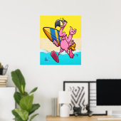 Flamingo Fun Poster (Thuiskantoor)