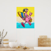 Flamingo Fun Poster (Keuken)