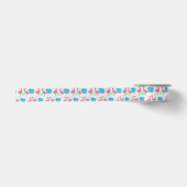 Flamingo Fun Tropical Pattern Satijnen Lint (Voorkant)