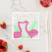 Flamingo Fun Tropical Pattern Servetten (Insitu)