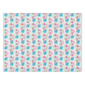 Flamingo Fun Tropical Pattern Tafelkleed (Voorkant (Horizontaal))