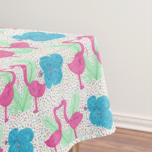 Flamingo Fun Tropical Pattern Tafelkleed (Voorbeeld)