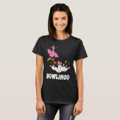 Flamingo Funny Bowling Bowler Strike Bowling Pin B T-shirt (Voorkant volledig)