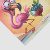 Flamingo Funny Gezegde voor verjaardag Tissuepapier (Detail)