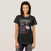 Flamingo Gagamingo like a normal Gaga Floral Gran T-shirt (Voorkant volledig)