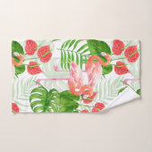Flamingo garden bad handdoek (Handdoek)