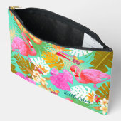 Flamingo Garden Blauwgroen Etui (Open)