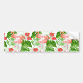 Flamingo garden bumpersticker (Voorkant)