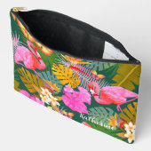 Flamingo Garden Donkergroen Etui (Open)